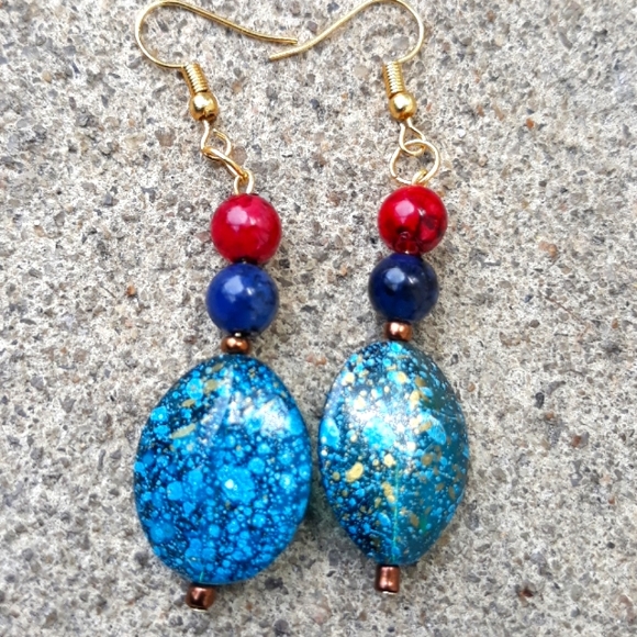 Boho Style/ Dangle/ Bead Earrings - Picture 8 of 8